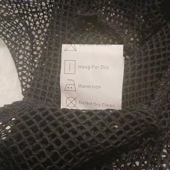 Kate Hewko 💗 Womens Long Sleeve Higher Neck Black Mesh Top 💗 - Picture 11 of 14